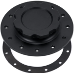 Billet Aluminum Easy Fill Fuel Cell Gas Cap With 12 Hole Cell Bung and Gasket - Billede 2
