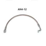 Turbo Oil Feed Line 48" Steel Braided 4AN 90 Degree Straight Hose - Ảnh 8