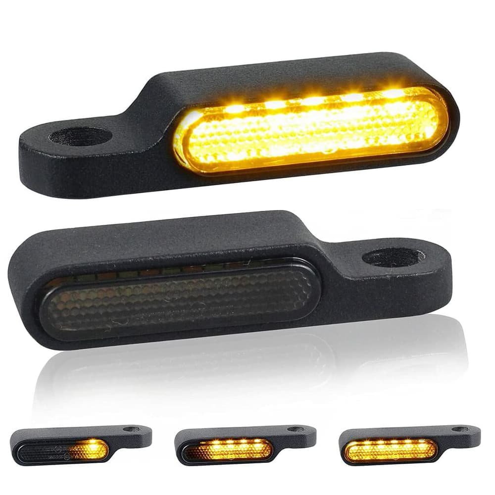 1601 Handlebar LED Turn Signals Blinker Running Light For Harley Sportster 1200 883 — изображение 1