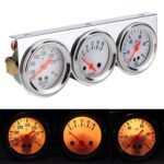 2'' 52mm Mechanical Chrome Triple Gauge Set Water Temp Oil Pressure Volt Meter – Vaizdas 2