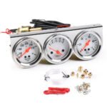 2'' 52mm Mechanical Chrome Triple Gauge Set Water Temp Oil Pressure Volt Meter – Vaizdas 8