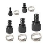 2PCS 4AN 6AN 8AN 10AN 12AN 0°/45°/90°/180° Push Lock Hose End Fitting Fuel Line Adaptor — изображение 2