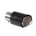 Racing Red Flame Led Exhaust Muffler Tip Carbon Fiber Racing Automobile Car Tail Pipe Light 2.5 Inch Inlet 4 Inch Outlet - Billede 9