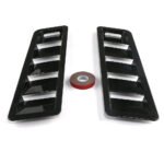 ⁦2PCS Universal Car Hood Vent Louver Scoop Cover Air Flow Intake Cooling Panel⁩ - الصورة ⁦3⁩