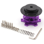 Universal Sports Steering Wheel Quick Release Snap Off Boss Kit Hub Adapter Red - 圖片 8