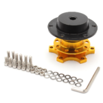 Universal Sports Steering Wheel Quick Release Snap Off Boss Kit Hub Adapter Red - 圖片 9