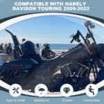 22" Motorcycle Sissy Bar Backrest Pad Compatible with Harley Touring Models (2009-2024） - 圖片 6