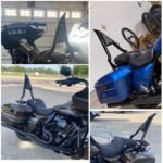 22" Motorcycle Sissy Bar Backrest Pad Compatible with Harley Touring Models (2009-2024） - 圖片 7