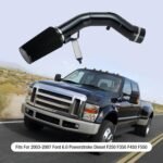 2003-07 Ford 6.0L Powerstroke Diesel F250 F350 F450 F550 Cold Air Intake Kit – Vaizdas 8