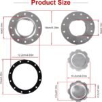Billet Aluminum Easy Fill Fuel Cell Gas Cap With 12 Hole Cell Bung and Gasket - Billede 3