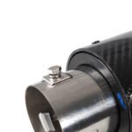 Racing Red Flame Led Exhaust Muffler Tip Carbon Fiber Racing Automobile Car Tail Pipe Light 2.5 Inch Inlet 4 Inch Outlet - Billede 5