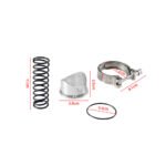 BV50 Series 50mm Blow Off Valve BOV fits TIAL Q V-Band Flange BLACK 6 PSI Spring - Billede 2