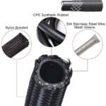 Universal 10AN Baffled Oil Catch Can Breather Can with Drain Valve 750ML Bundle and 10AN 5/8'' Fuel Line Fitting Kit Nylon Braided CPE Oil Hose - Billede 6