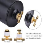 Universal 10AN Baffled Oil Catch Can Breather Can with Drain Valve 750ML Bundle and 10AN 5/8'' Fuel Line Fitting Kit Nylon Braided CPE Oil Hose - Billede 8