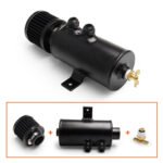 Universal 10AN Baffled Oil Catch Can Breather Can with Drain Valve 750ML Bundle and 10AN 5/8'' Fuel Line Fitting Kit Nylon Braided CPE Oil Hose - Billede 3