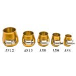 Hex Hose Finisher Clamp for Fuel/Oil/Gas/Air and Water End Cover Fitting 4/6/8/10/12AN - Ảnh 14