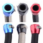 Hex Hose Finisher Clamp for Fuel/Oil/Gas/Air and Water End Cover Fitting 4/6/8/10/12AN - Ảnh 6