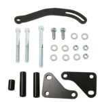 SBC Black Power Steering Pump Mounting Bracket SWP LWP Saginaw GM SB Chevy 350