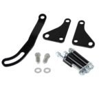 SBC Black Power Steering Pump Mounting Bracket SWP LWP Saginaw GM SB Chevy 350 - Ảnh 2