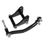 SBC Black Power Steering Pump Mounting Bracket SWP LWP Saginaw GM SB Chevy 350 - Ảnh 3
