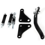 SBC Black Power Steering Pump Mounting Bracket SWP LWP Saginaw GM SB Chevy 350 - Ảnh 4