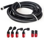10/16/20FT 6AN CPE Fuel line Hose Braided Nylon Stainless Steel Oil Gas - Image 34
