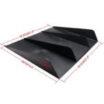 Black Rear Bumper Diffuser Shark ABS 4-Fin Spoiler Lip Splitter For Mazda Miata - 圖片 2