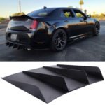 Black Rear Bumper Diffuser Shark ABS 4-Fin Spoiler Lip Splitter For Mazda Miata - 圖片 5