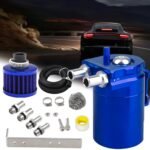 Upgraded Baffled Oil Catch Can with Breather Filter Kit Aluminum Oil Reservoir Tank with 3/8" Strengthened NBR Fuel Line - 圖片 8