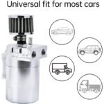 Upgraded Baffled Oil Catch Can with Breather Filter Kit Aluminum Oil Reservoir Tank with 3/8" Strengthened NBR Fuel Line - 圖片 6