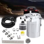Upgraded Baffled Oil Catch Can with Breather Filter Kit Aluminum Oil Reservoir Tank with 3/8" Strengthened NBR Fuel Line - 圖片 14