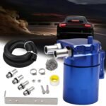 Upgraded Baffled Oil Catch Can with Breather Filter Kit Aluminum Oil Reservoir Tank with 3/8" Strengthened NBR Fuel Line - 圖片 9