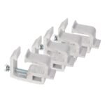 4 PCS Truck Cap Topper Camper Shell Mounting Clamps Heavy Duty Aluminum Silver — изображение 4