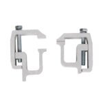 4 PCS Truck Cap Topper Camper Shell Mounting Clamps Heavy Duty Aluminum Silver — изображение 5