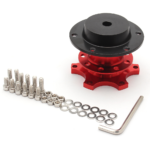 Universal Sports Steering Wheel Quick Release Snap Off Boss Kit Hub Adapter Red - 圖片 7