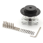 Universal Sports Steering Wheel Quick Release Snap Off Boss Kit Hub Adapter Red - 圖片 12