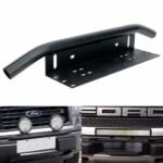 23" Bull Bar Front Bumper License Plate Holder Mount Bracket for LED Light Bar - Сурет 5
