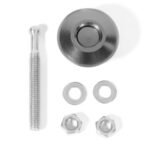 4 X Push Button Quick Release Hood Bonnet Pins Lock Clip Car Bumper Latch Kit – Vaizdas 5
