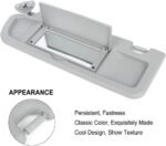 Left Driver & Right Passenger Side Sun Visor for Honda Civic 2006-2011 Light Gray 83280-SNA-A01ZC - Billede 4