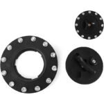 Black Fire-Resistant Gas Tank Filler Cap 150mm with Air Vent - Compatible with Honda CBR, CB Series - Ảnh 3