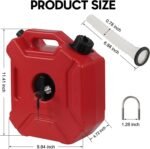 ⁦Motorcycle Portable Gas Tank 5L Jerry Can For Honda KTM BMW Street ATV Off Road⁩ - الصورة ⁦3⁩