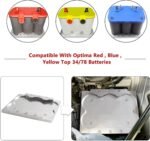 Battery Bracket Relocation Hold Down Tray Kit For Optima 34/78 Battery Aluminum - Billede 4