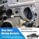 For Dodge Ram MOPAR 56051694AA, 56051931AA, 56051931AB Rear Door Wiring Harness – Vaizdas 6