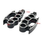 Black CNC Machined Footpegs for Harley-Davidson Motorcycles - Billede 5