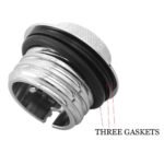 Vented Flush Mount CNC Fuel Tank Gas Cap Pop up for Harley - 圖片 6