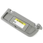 Left Driver & Right Passenger Side Sun Visor for Honda Civic 2006-2011 Light Gray 83280-SNA-A01ZC - Billede 9