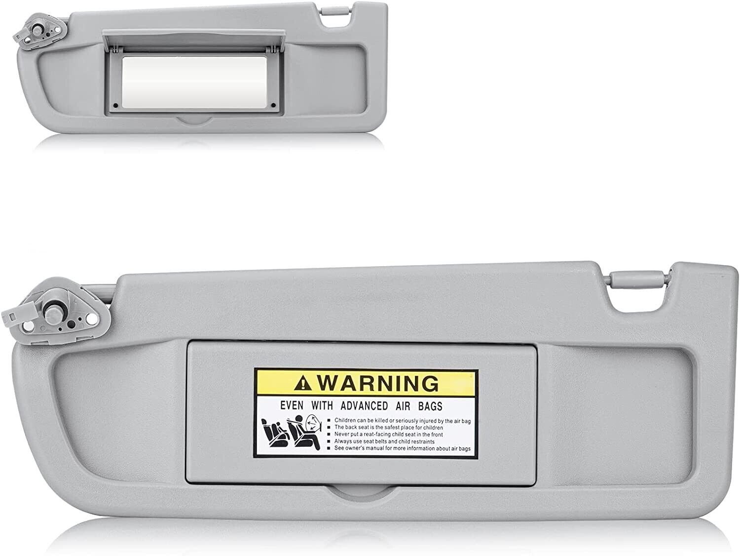 s-l1600_cbcd2728-a581-4916-934a-4d96c3aa39ec Left Driver & Right Passenger Side Sun Visor for Honda Civic 2006-2011 Light Gray 83280-SNA-A01ZC - Billede 1