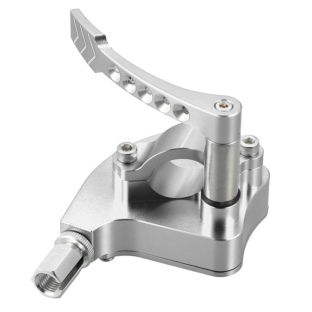 silver Billet Thumb Throttle Assembly For Yamaha Raptor 350 660 700 Banshee 350 YFZ450 - Billede 1