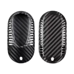 T-carbon Real Carbon Fiber Key Fob Cover Compatible with Mercedes Benz - Billede 5
