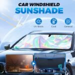 Laser Reflective Car Windshield Sun Shade – Ultimate Interior Protection & Cooling for Sedans. SUVs & MPVs - 圖片 4